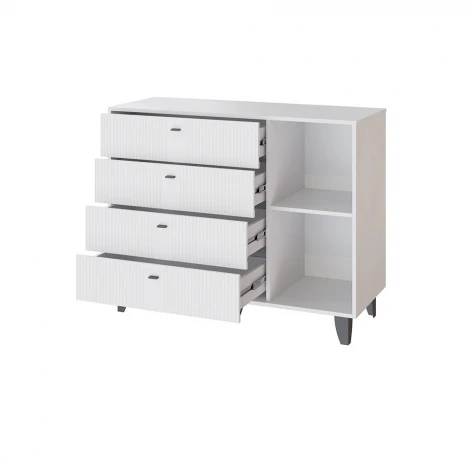 Комод ТЭКС Катрин-13, Белый, Белый снег