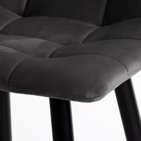 Барный стул Tetchair CHILLY (Ткань,Металл/Серый,Черный) 15453