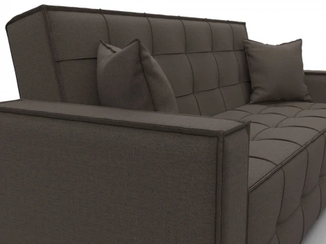 Диван-книжка Лига-067 (ДВП,Дерево/Пластик/Рогожка/Коричневый) Лига Диванов 129826