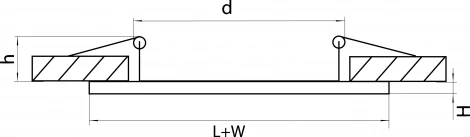 Рамка для двух встраиваемых светильников Lightstar Domino, овал, черный