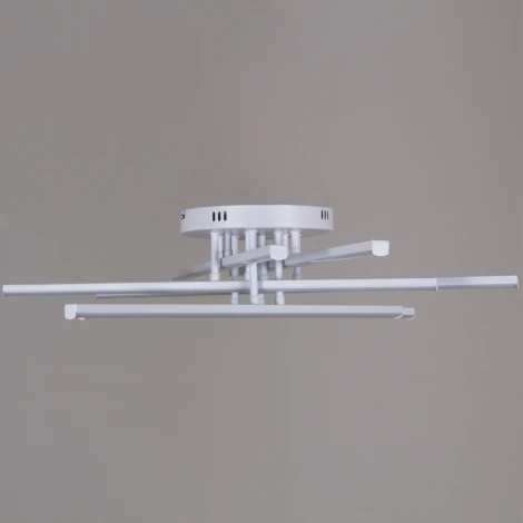 Потолочная люстра светодиодная на штанге с регулировкой цветовой температуры, яркости и ночным режимом Reluce 09190-0.3-06A WH