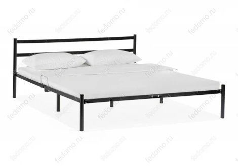 Двуспальная кровать Woodville Фади 160х200 черная 491588