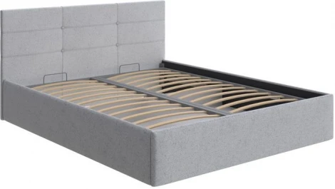 PROxSON Кровать Vector с бельевым ящиком (Ткань: Жаккард Tesla Стальной) 90x200