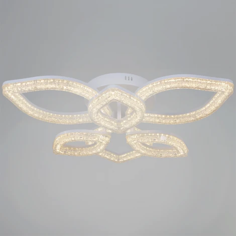 Потолочная люстра светодиодная на штанге с регулировкой цветовой температуры, яркости и ночным режимом Reluce 69290-0.3-3+3 WH