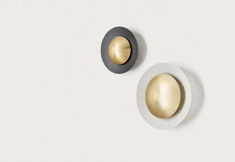 Настенный светильник светодиодный Aromas del Campo Coss A1203/40 Matt White + Diffuser 25 cm Matt Brass