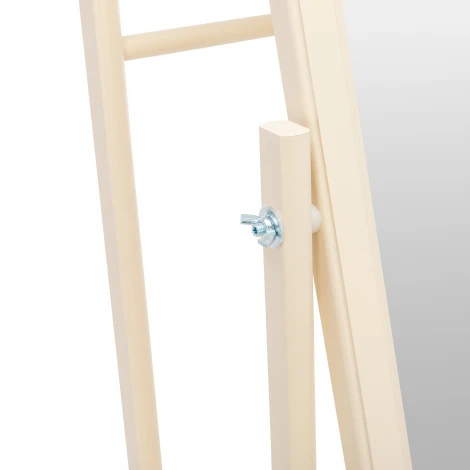 Вешалка с зеркалом Leset Сиэтл (Массив бука,Металл,Пластик/Слоновая кость) арт.2000000092362