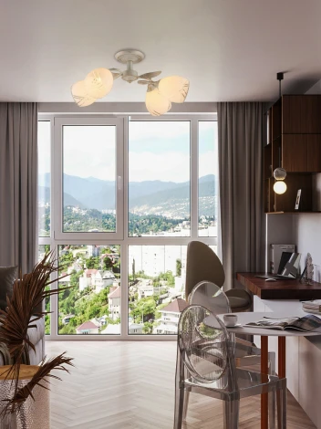 Потолочная люстра на штанге Мелодия Света SL1N 000022539