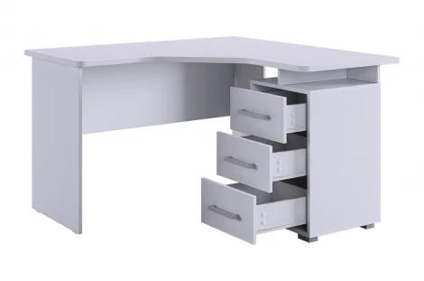 Лайт-2 Стол компьютерный 1200 угловой Mebelson (ЛДСП/Белый) арт.SKL2.2N02.1477