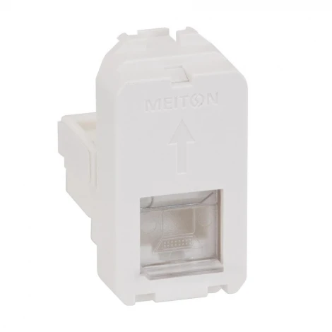 Розетка телефонии RJ11 1 модульная Meiton A4258RJ11