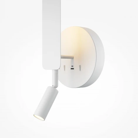 Настенный светильник со спотом Maytoni Combo MOD214WL-L8W3K1 (LED, 220V, выключатель)