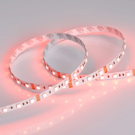 Светодиодная лента RT-B60-10mm 12V RGB (14.4 W/m, IP20, 5060, 5m) (Arlight, Открытый) 012340(2)