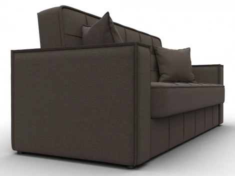 Диван-книжка Лига-068 (ДВП,Дерево/Пластик/Рогожка/Коричневый) Лига Диванов 129831