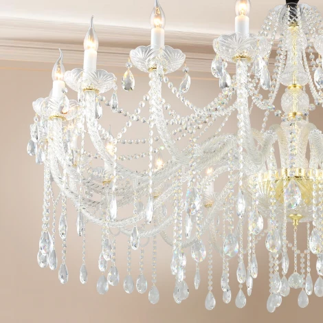 Подвесная большая люстра Aployt Anula APL.810.03.20 (220V, на цепи, свеча)