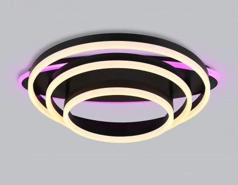 Потолочный светодиодный светильник с пультом Ambrella Acrylica Disk FA8524 (220V, умный дом - Smart Life, круглые)