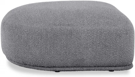 Пуф торцевой Fabro ОГОГО (арт.856687), (Букле,Ткань/Темно-серый)