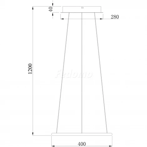 Donolux S111024 S111024/1R 24W Black Out