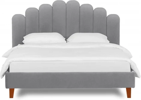 Кровать Queen II Sharlotta L 1600 ОГОГО (арт.577088), (Ткань/Серый)