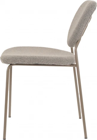 Стул обеденный Gigi тёмно-серый букле серые ножки Stool Group арт.УТ000039039