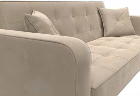 Диван-книжка Тур (Бежевый/Велюр) Лига Диванов арт.121774