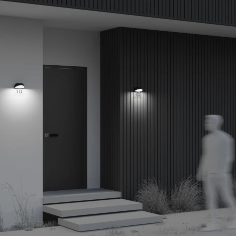 Настенный уличный светильник Maytoni Gloss O447WL-L7GF3K (LED, 220V, IP65)