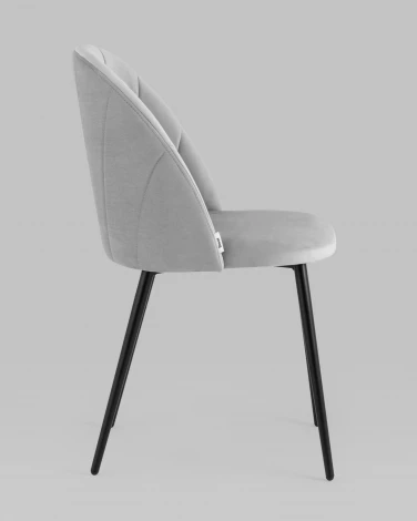 Стул Stool Group Логан NEW велюр светло-серый 2 шт арт.УТ000036155