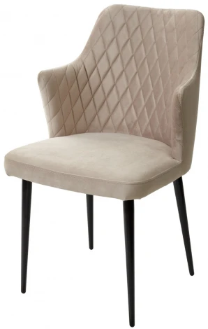 Стул HERMAN ЛАТТЕ #25, велюр / черный каркас