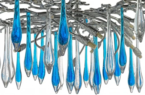 Потолочная люстра хрустальная на штанге Dio D`arte Tavenna Nickel Tavenna H 1.3.100.178 N (220V)