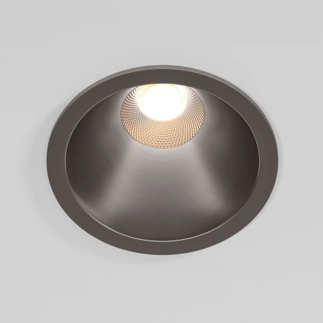 Встраиваемый светильник светодиодный Elektrostandard Forte 25071/LED 15W 4000K титан (220V, круглые)