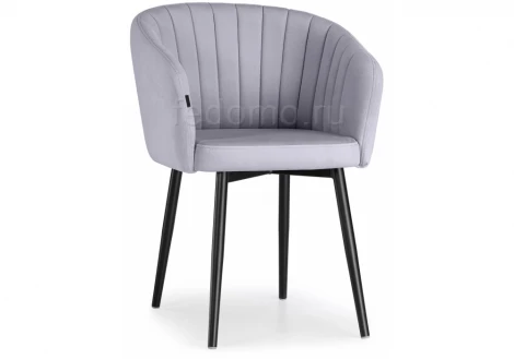 Стул Woodville на металлокаркасе Моншау velutto 49 / черный 462392