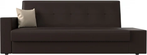 Диван-книжка Лига-020 стол справа (Коричневый,Бежевый/Экокожа) Лига Диванов арт.118542