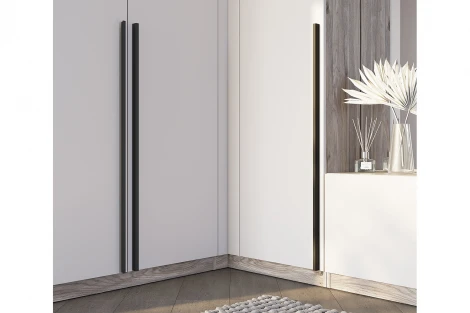 Шкаф БТС угловой Урбан ШКУ-06, Дуб смоки, Кашемир