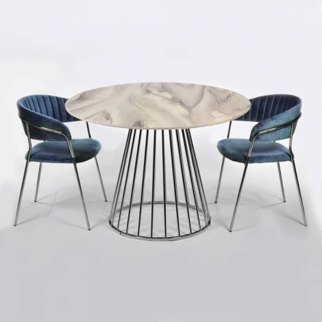 Стол Bradexhome Liverpool 100см, хромированные ножки