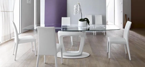 Деревянный стул Anais Calligaris кожа Светло-коричневый L01 натуральная кожа