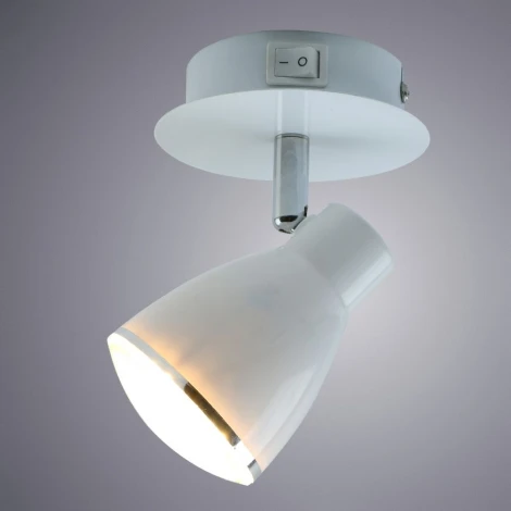 Спот Arte Lamp Gioved A6008AP-1WH (LED, 220V, выключатель, круглые)