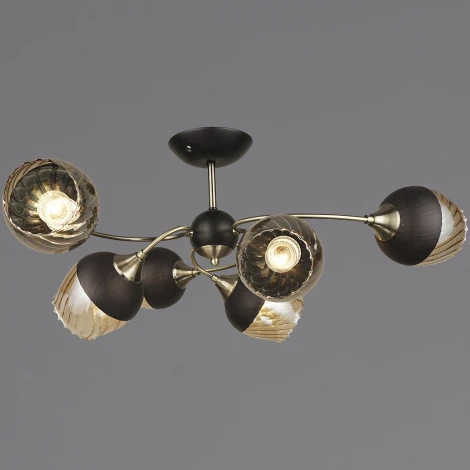 Потолочная люстра на штанге Reluce 04250-0.3-06 BK+AB (220V)