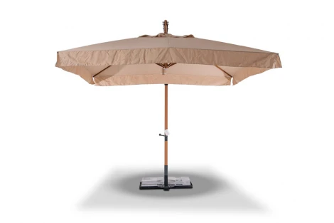Зонт уличный 3х3м на боковой алюминиевой опоре, цвет под дерево 4SIS Корсика PCA-ARHUB-3030