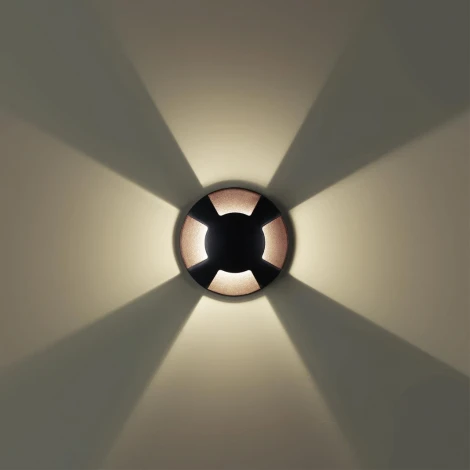 Встраиваемый грунтовый светильник Odeon Light Wald 6662/3GL3 черный/металл IP67 LED 3W 4000K 12V/24V (круглые)