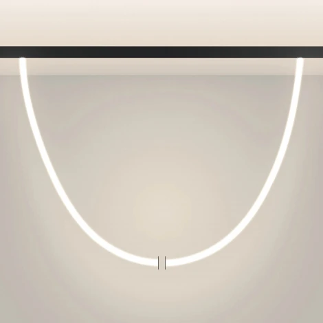 Светильник с гибким неоном магнитный MAG-ORIENT-TUBE-ELASTIC-R25-L5000-70W Warm3000 (BK, 360 deg, 48V) (Arlight, IP20 Металл) 044337