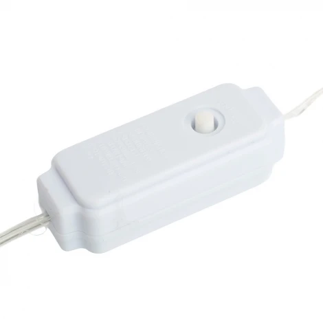 Светодиодная гирлянда Кластер (на проволоке) линейная 12м 5000К c питанием от сети 220V Feron CL584 51448