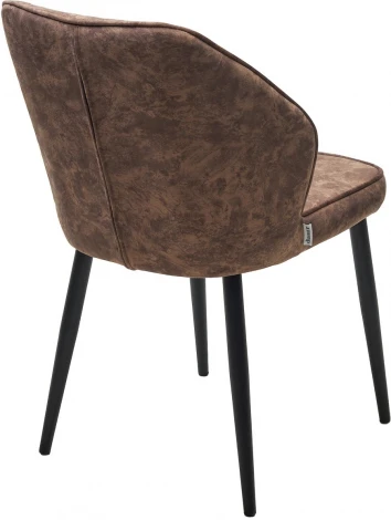 Стул M-City VENA, цвет FIESTA Шоколадный, велюр "антипальчиковый"/ черный каркас