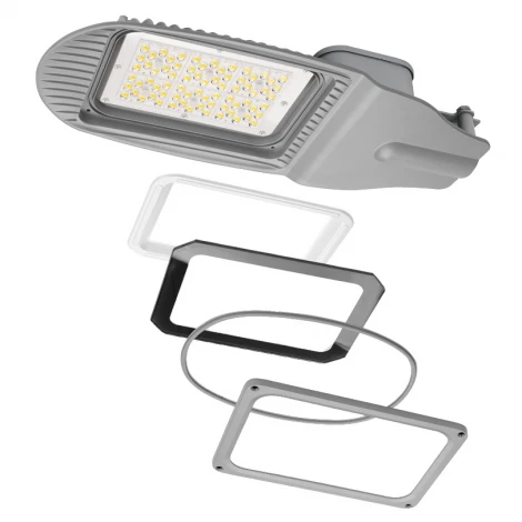 Уличный консольный светильник LED Wolta Трасса ДКУ04-150-102-5К ШБ140х60 150Вт 5000К IP65 прозрачный