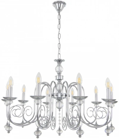 Подвесная люстра Arte Milano AM346109 346109/10 CR (220V, подвески, на цепи, подсвечник, свеча)