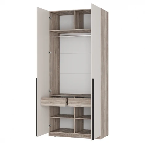 Шкаф БТС ШК-03, Дуб смоки, Кашемир