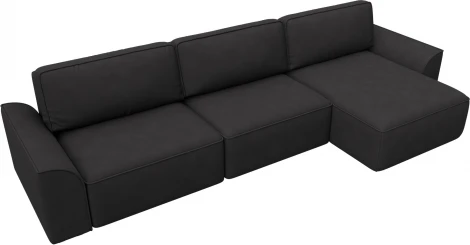 Диван угловой Лига-048 НПБ лонг Лига Диванов (Замша) арт.128506