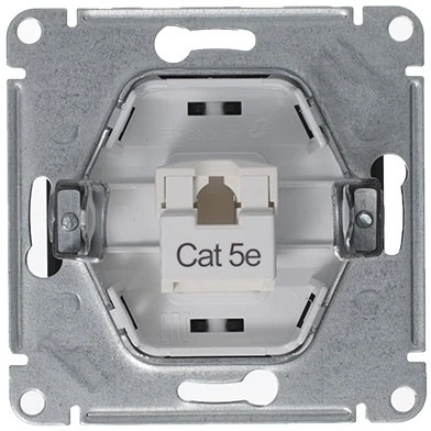 Розетка встраиваемая Ethernet RJ-45 (антрацит) Systeme Electric Glossa GSL000781K