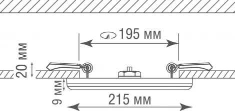 Влагозащитная встраиваемая светодиодная панель 27Вт Donolux Depo DL20091R27W1W IP44 (220V, круглые)