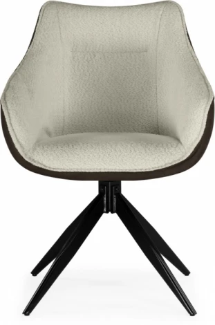 Стул на металлокаркасе Woodville Kansas brown / cream / black арт.15833