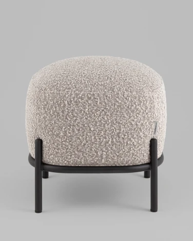 Пуф Стоун ткань букле серо-бежевый Stool Group арт.УТ000040003