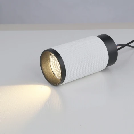 Точечный накладной светильник iLedex Delta 1954-10W-3000K-36 BK+WH (220V, круглые)