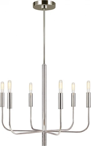 Потолочная люстра на штанге Feiss Brianna FE-BRIANNA6-PN (220V, свеча)